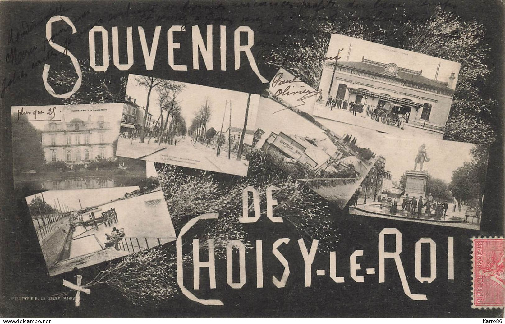 Choisy Le Roi * Souvenir De La Commune * Cpa 6 Vues - Choisy Le Roi