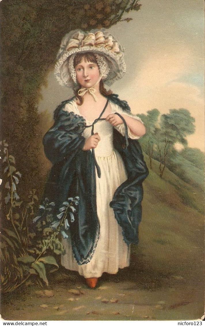 "Gainsborough. Portrait Of Miss Hoverfields". Fine Art, Painting, Stengel Postcard # 29273 - Peintures & Tableaux