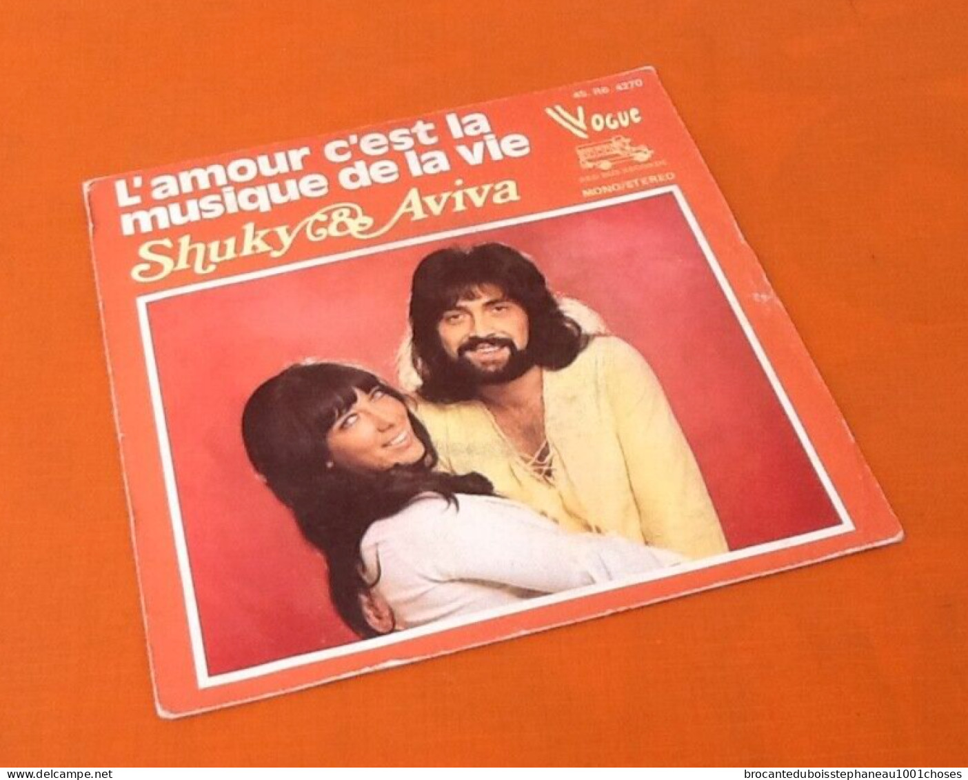 Vinyle 45 Tours  Shuky & Aviva  L’ Amour C’est La Musique De Ma Vie   (1973) - Disco & Pop