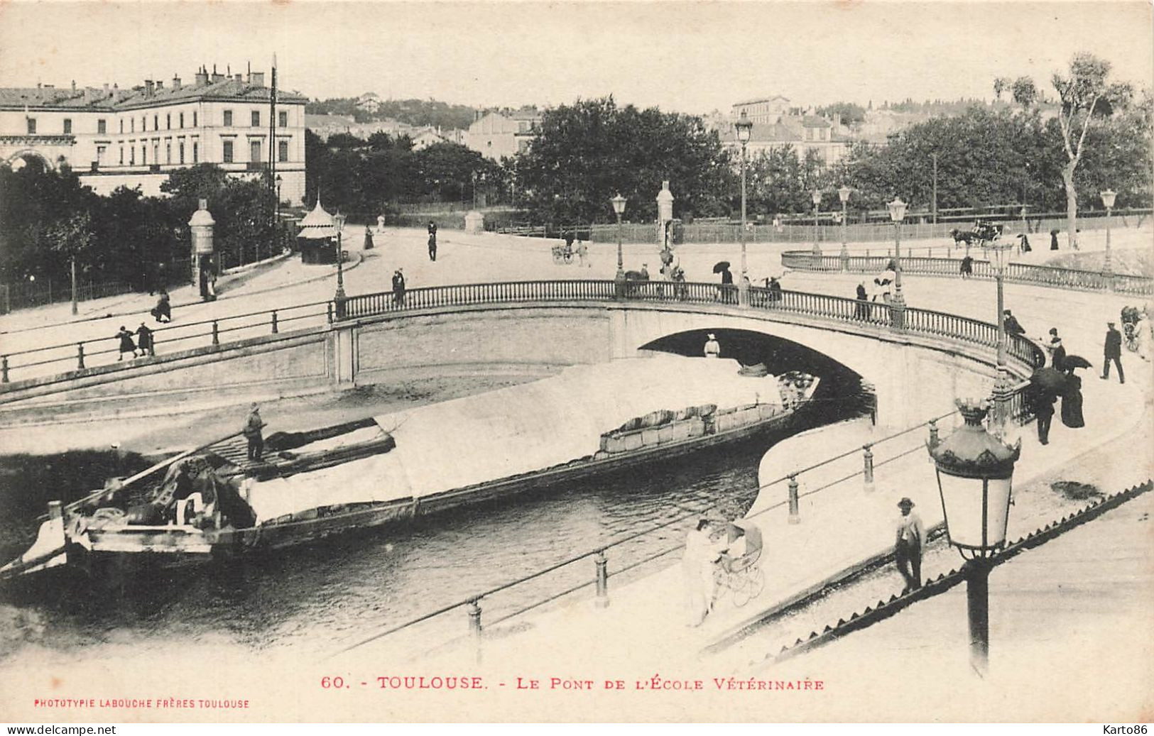 Toulouse * Le Pont De L'école Vétérinaire * Péniche Batellerie - Toulouse