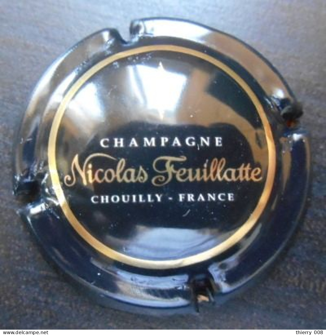 Capsule Muselet Champagne  Nicolas Feuillatte  Noir - Feuillate
