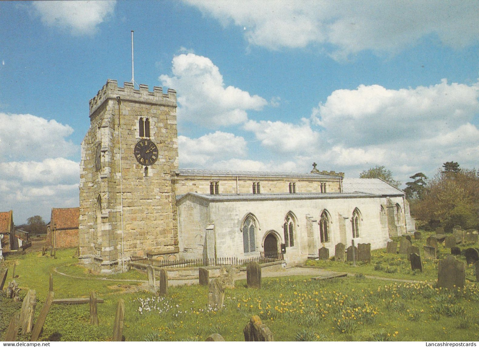 Postcard Church Of Saint Andrew Aldborough North Yorkshire My Ref B26422 - Altri & Non Classificati