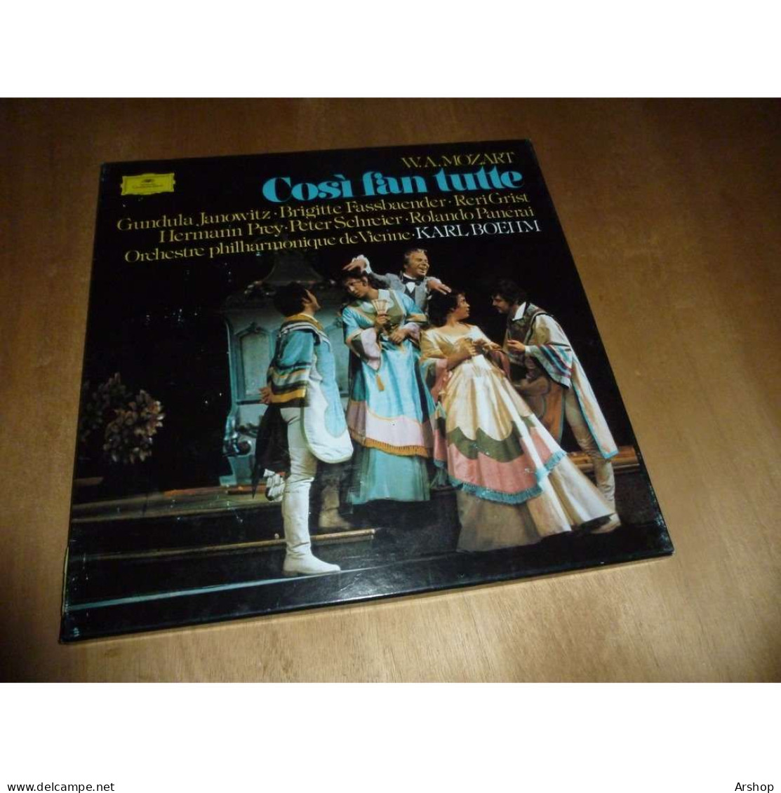 KARL BOEHM / JANOWITZ / FASSBAENDER Cosi Fan Tutte MOZART OPERA Deutsche Grammophon Coffret 3 Lp & Livret 1975 - Opera