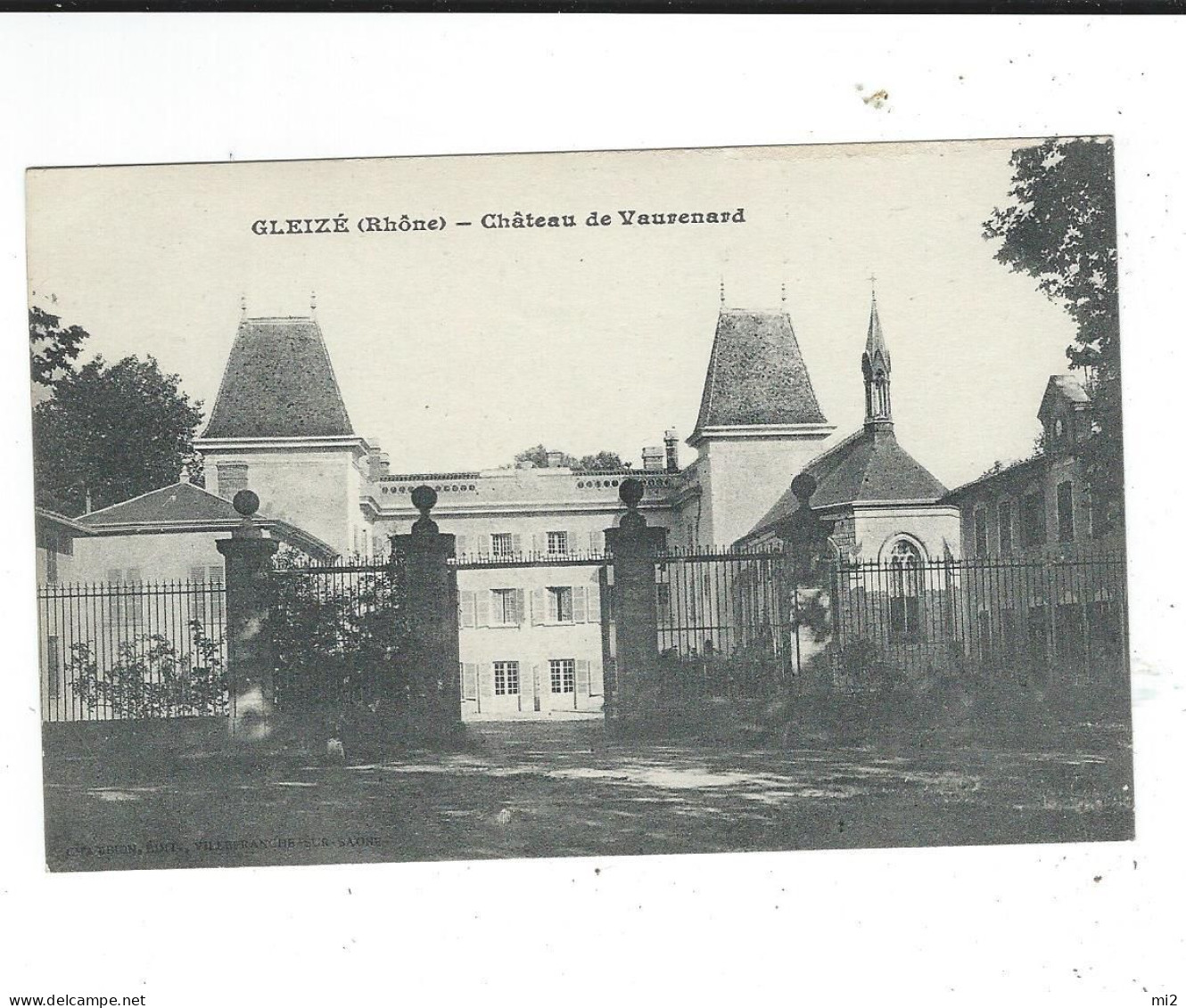 69 Gleize Chateau De Vaurenard  écrite TBE - Gleize