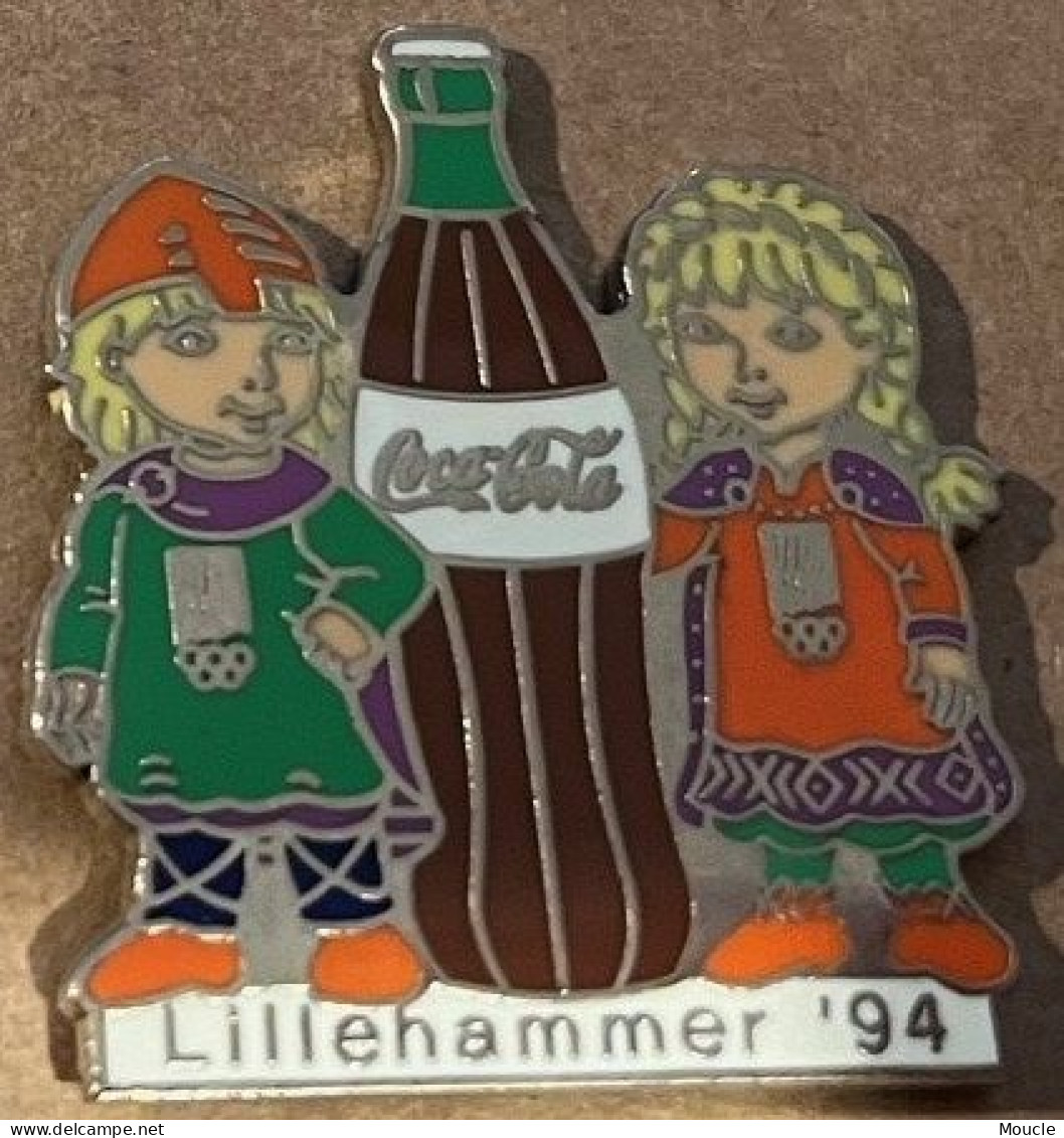 JEUX OLYMPIQUES - OLYMPICS GAMES - LILLEHAMMER '94 - COCA COLA - BOUTEILLE - GARCON ET FILLE - COKE - EGF - (20) - Jeux Olympiques