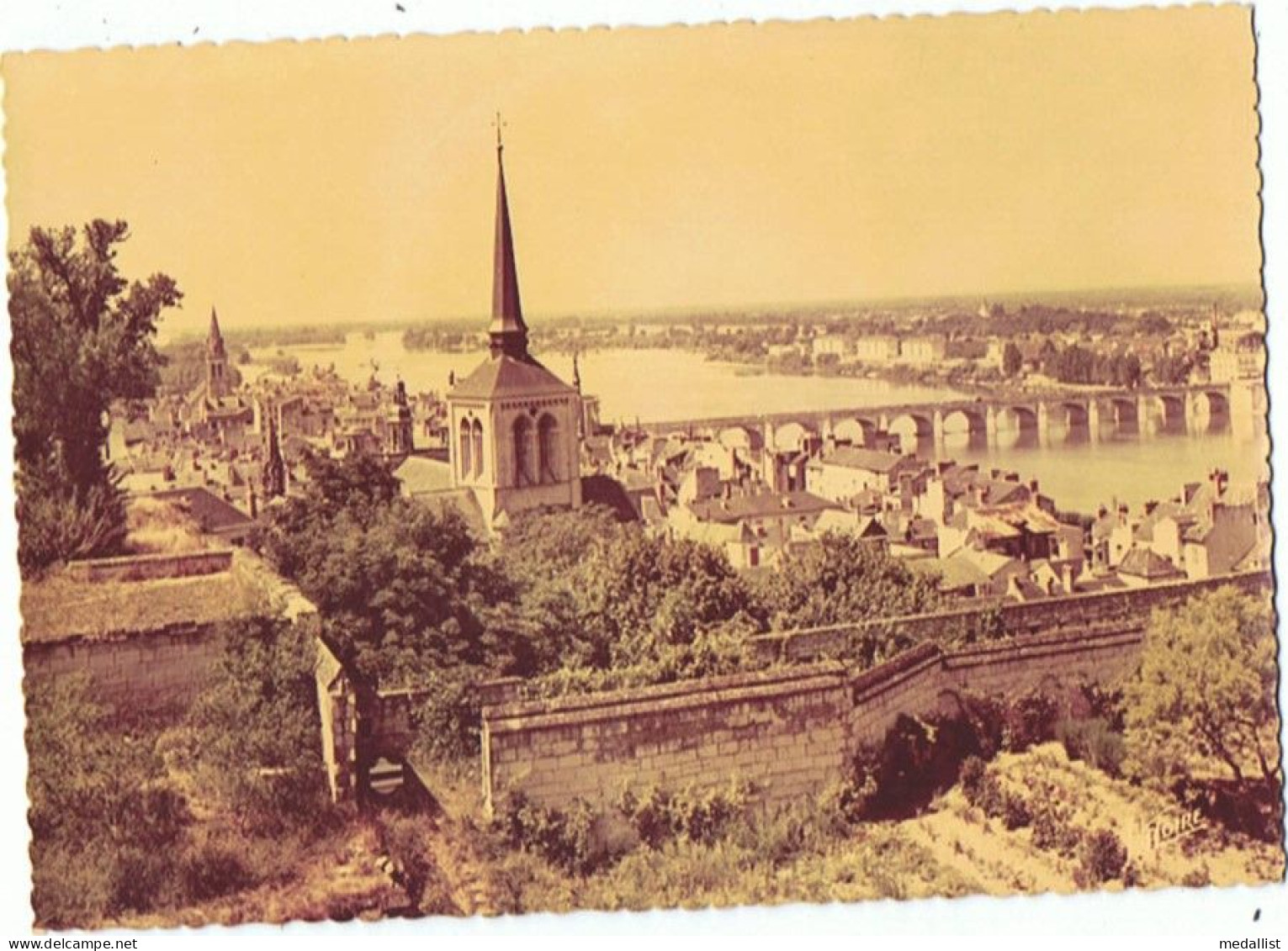 CPM..49..SAUMUR..PANORAMA PRIS DE LA TERRASSE DU CHATEAU - Saumur