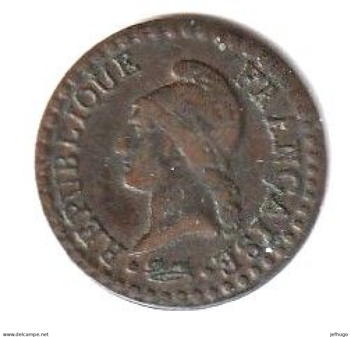 PIECE UN CENTIME DUPRE L'AN 7 A . BON ETAT . SCAN R.V. - 1795-1799 Direktorium