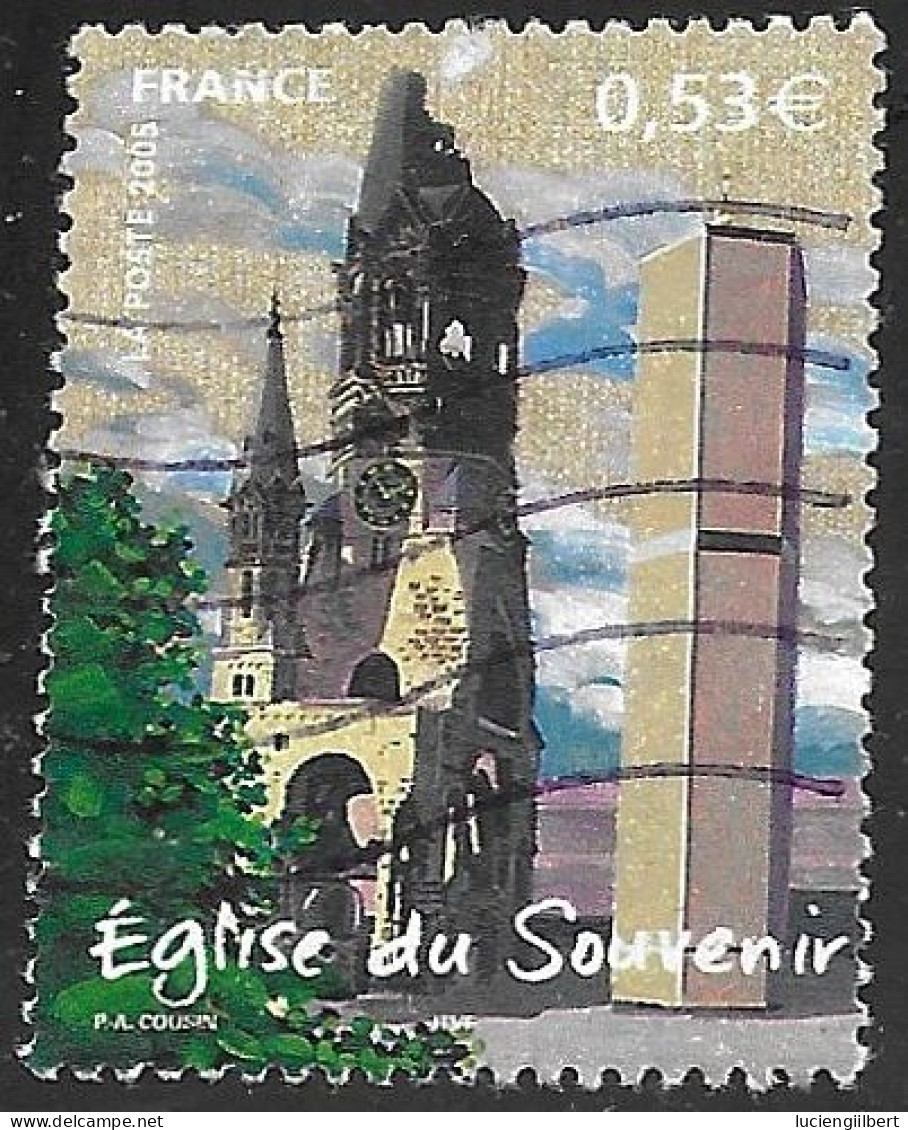 TIMBRE N° 3811   -   EGLISE DU SOUVENIR  -  OBLITERE  -  2005 - Gebraucht