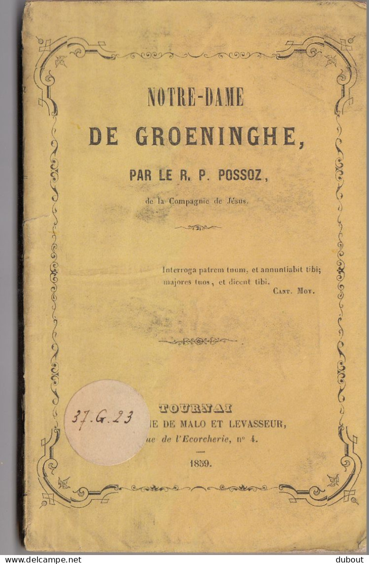 Tournai - Notre Dame De Groeninghe - R.P. Possoz 1859 (W50) - 1801-1900