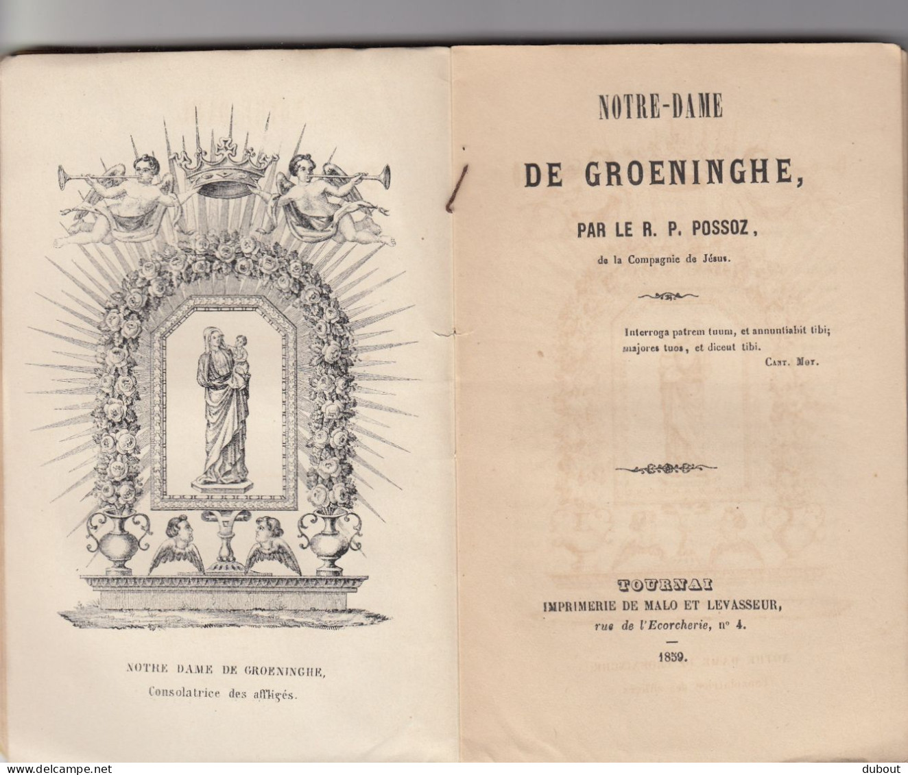 Tournai - Notre Dame De Groeninghe - R.P. Possoz 1859 (W50) - 1801-1900