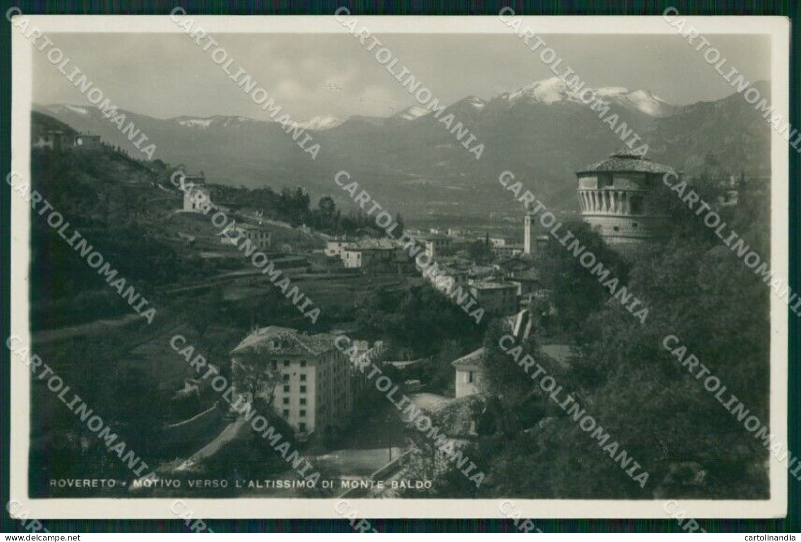 Trento Rovereto Monte Baldo Foto Cartolina MT1333 - Trento