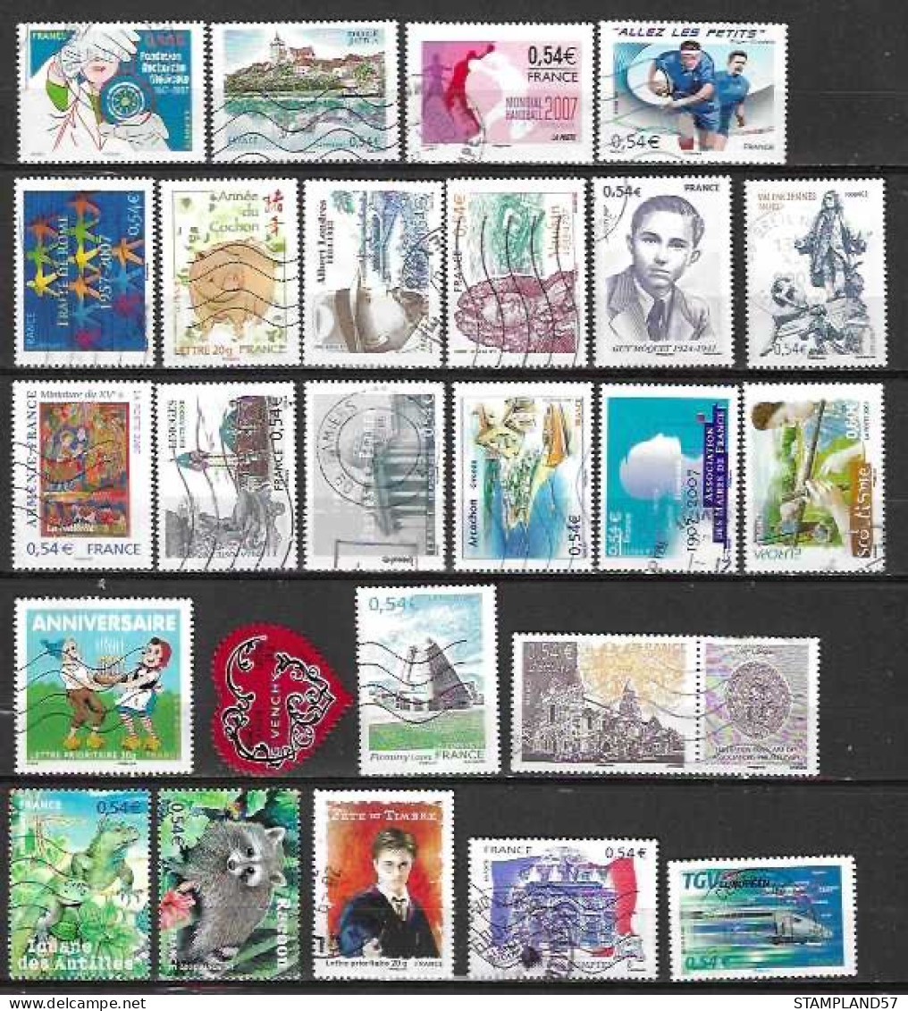 LOT FRANCE 2007 Oblitéré - Used Stamps