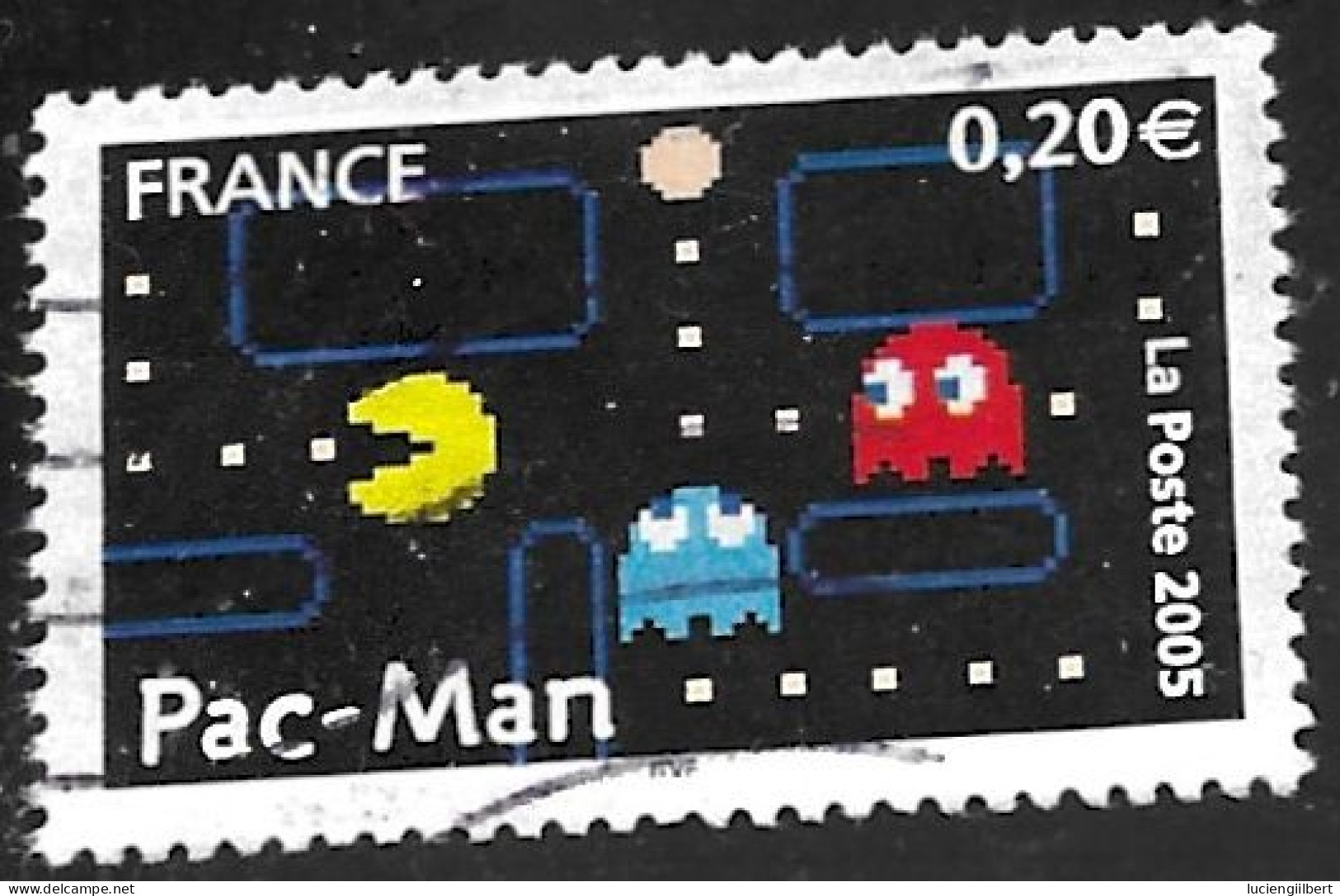 TIMBRE N° 3842   -   PAC MAN  -  OBLITERE  -  2005 - Used Stamps