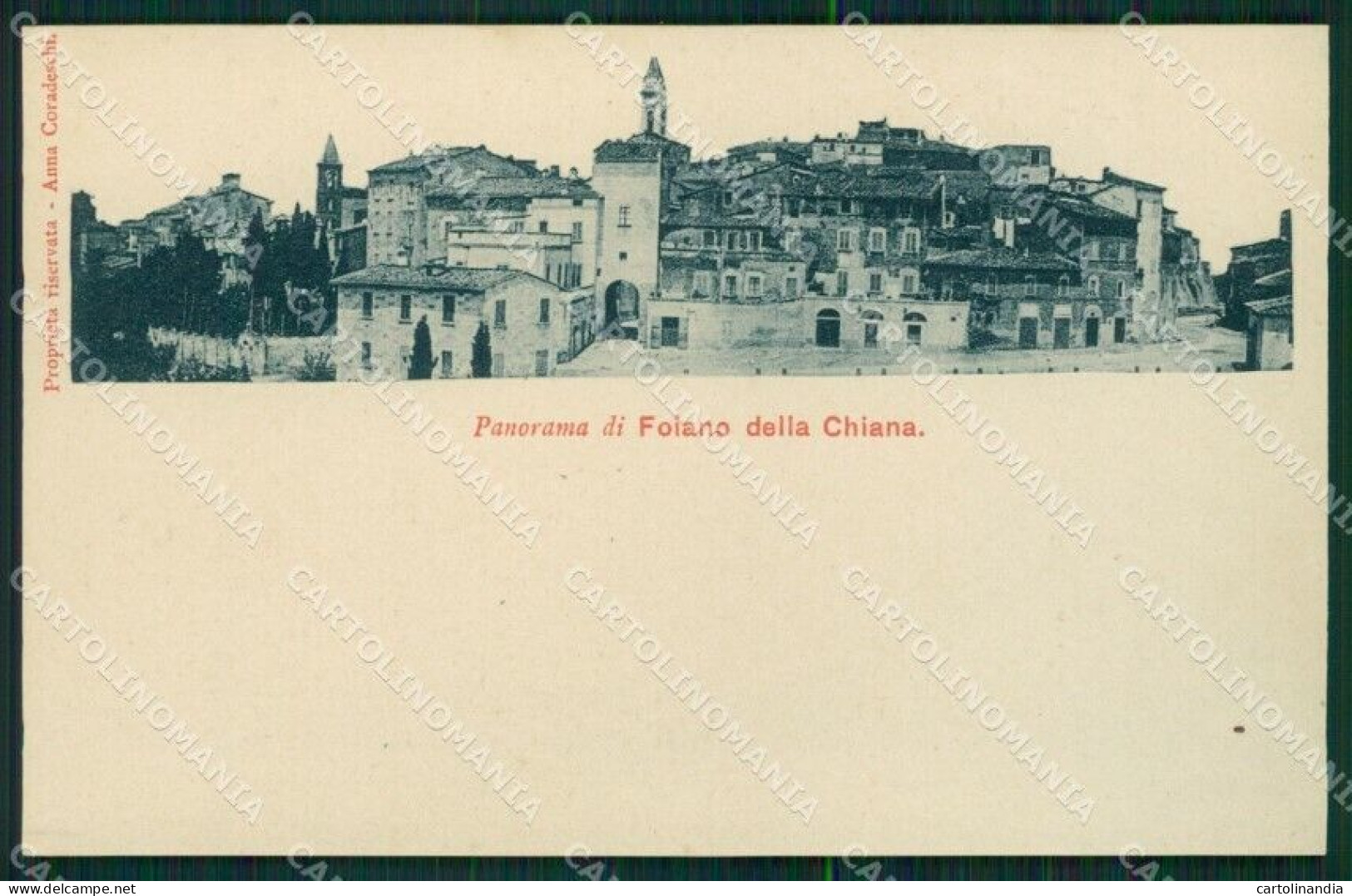 Arezzo Foiano Della Chiana SCOLLATA Cartolina MT1608 - Arezzo