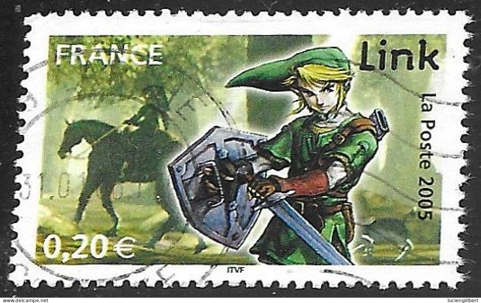 TIMBRE N° 3843   -   LINK  -  OBLITERE  -  2005 - Used Stamps