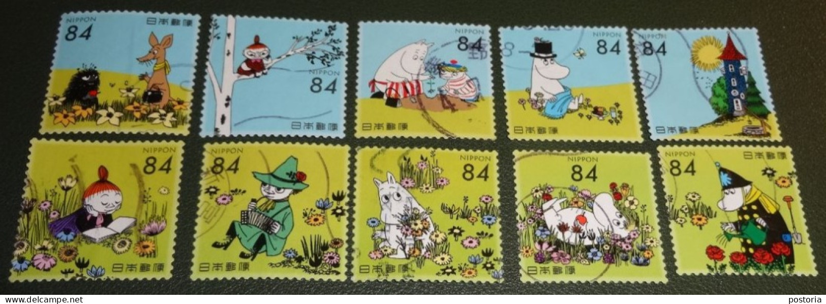 Nippon - Japan - 2021 - Michel 10700 Tm 10709 - Gebruikt - Used - Moomin - Characters - Used Stamps
