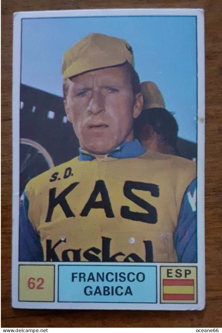 Chromo Panini Francisco Gabica KAS 62 Sprint 71 - Cyclisme