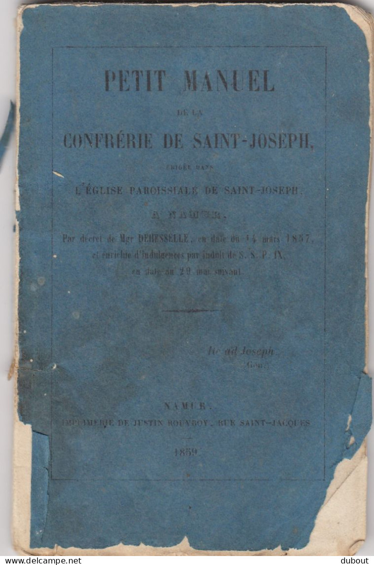 Namur: Manuel De La Confrérie De Saint Joseph 1859  (W43) - 1801-1900