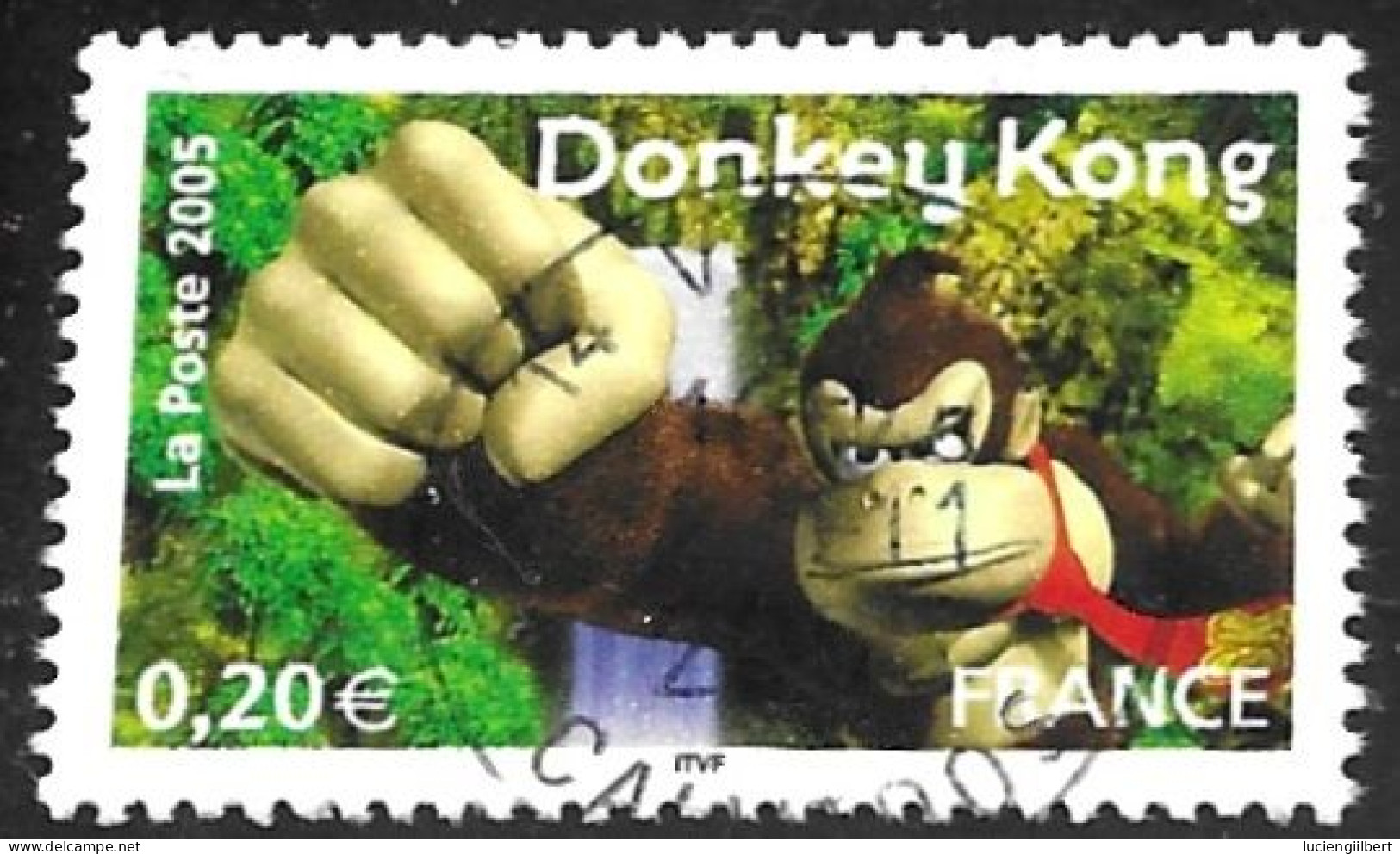 TIMBRE N° 3846   -   DONKEY KONG -  OBLITERE  -  2005 - Oblitérés