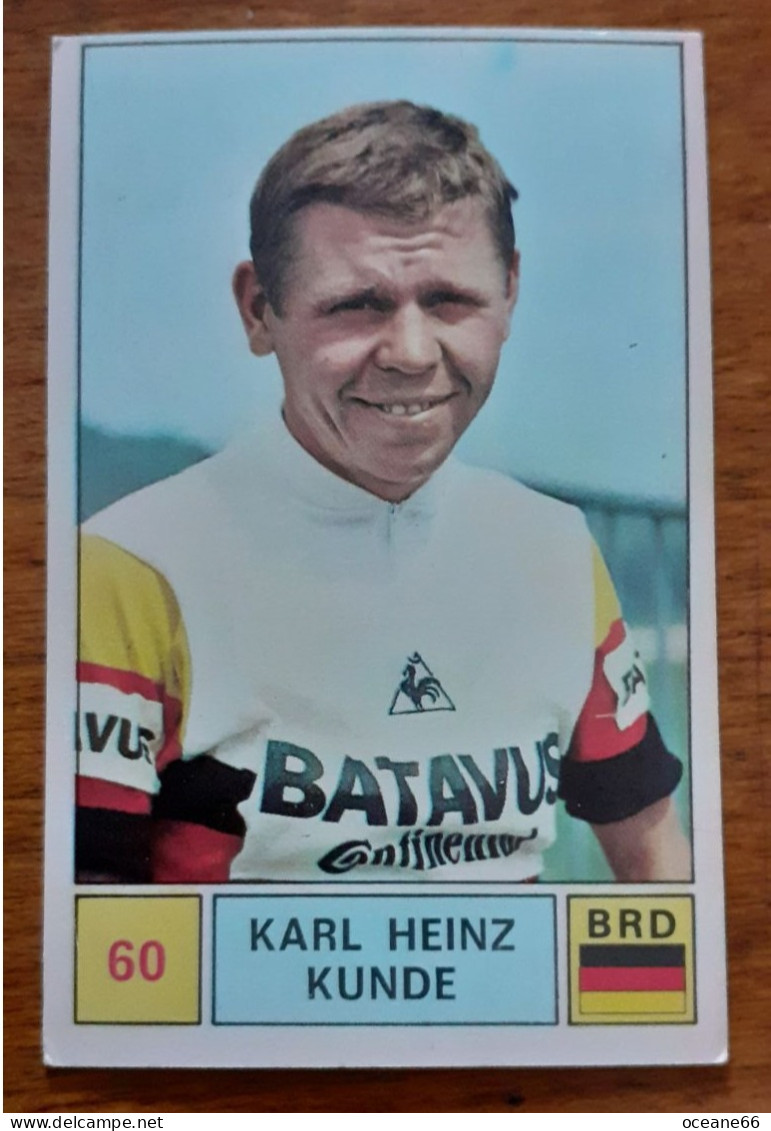 Chromo Panini Karl Heinz Kunde 60 Sprint 71 - Cyclisme