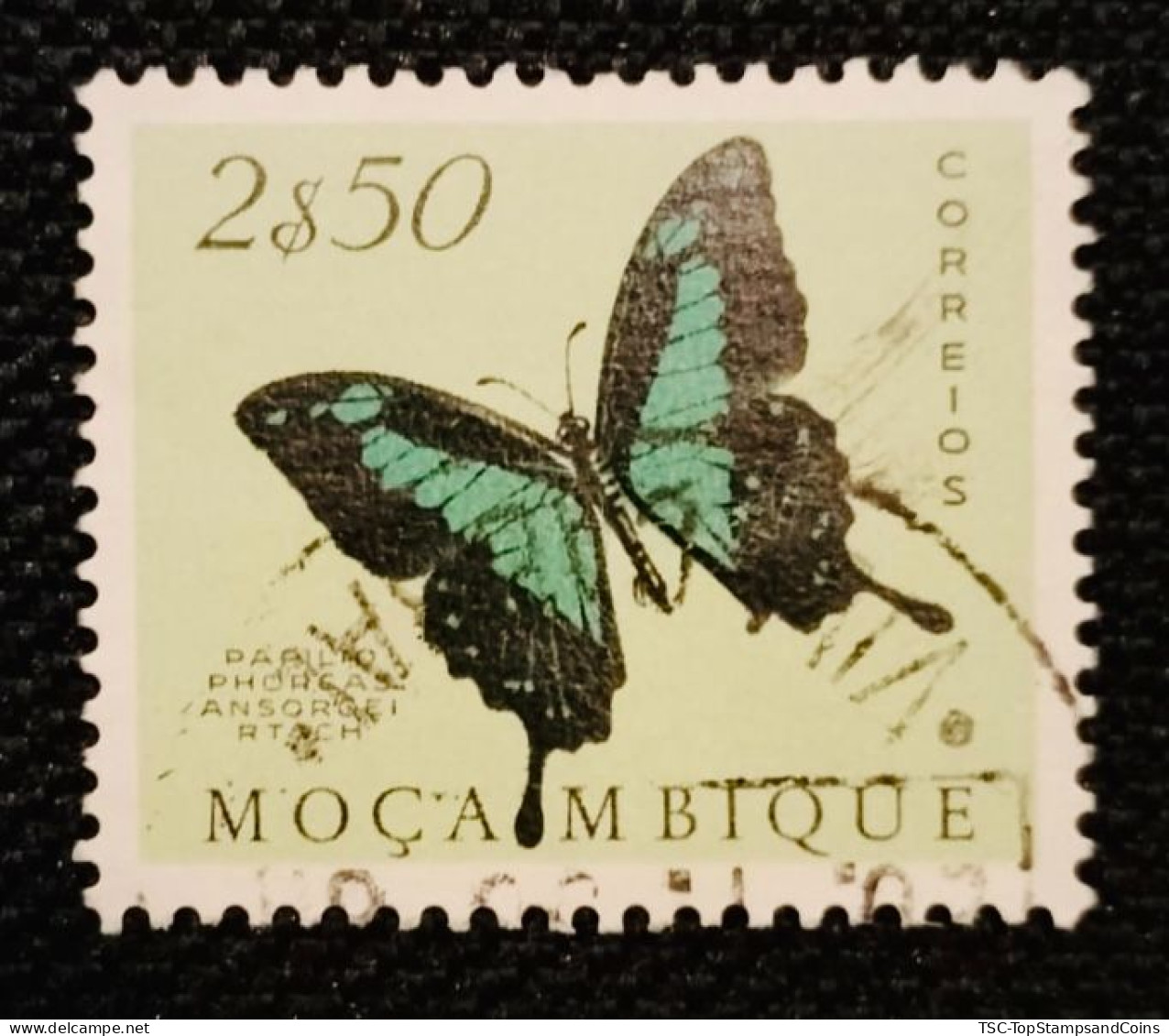 MOZPO0399U5 - Mozambique Butterflies  - 2$50 Used Stamp - Mozambique - 1953 - Mozambique