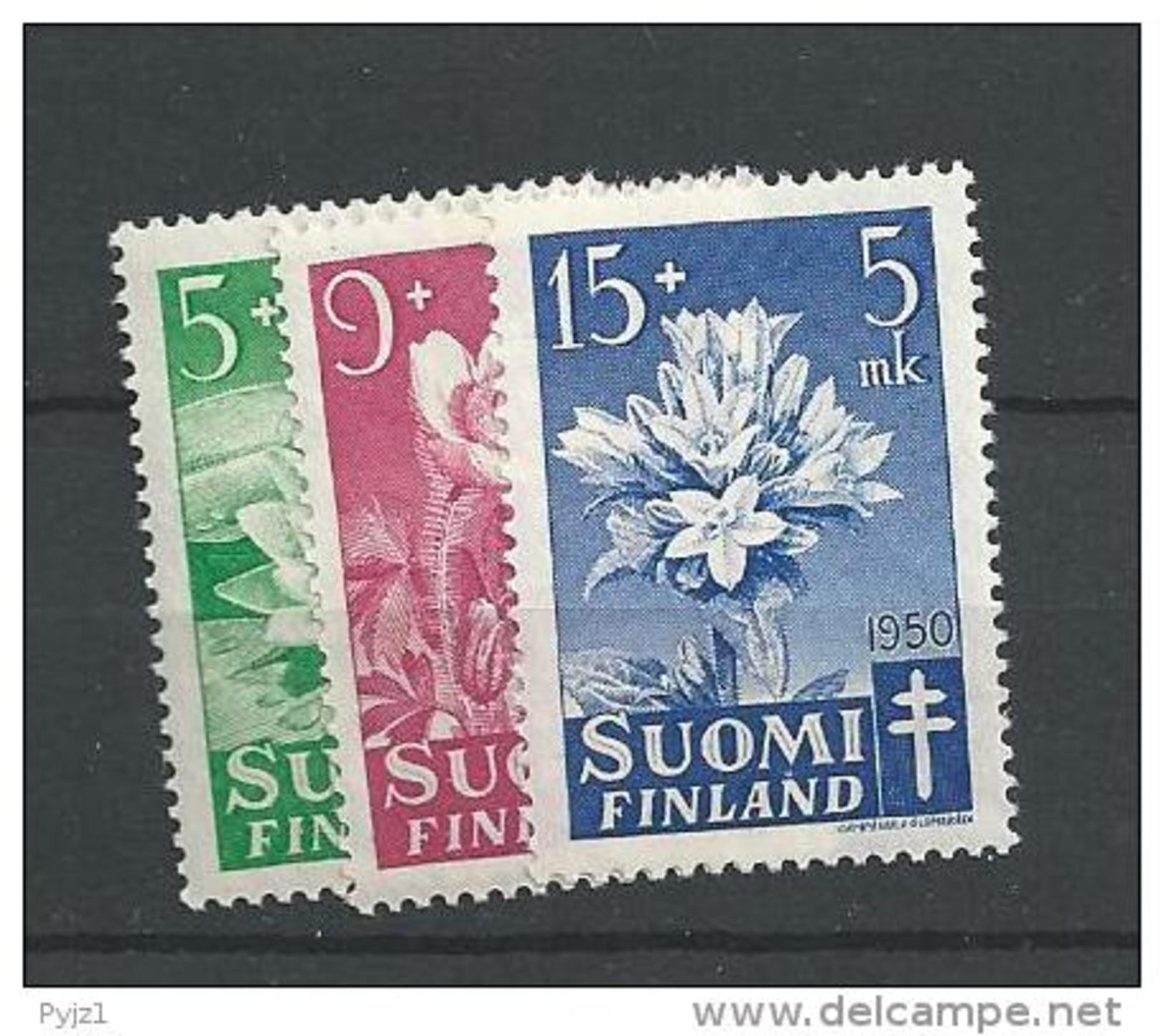 1950 MNH Finland, Finnland, Mi 385-7, Postfris - Neufs