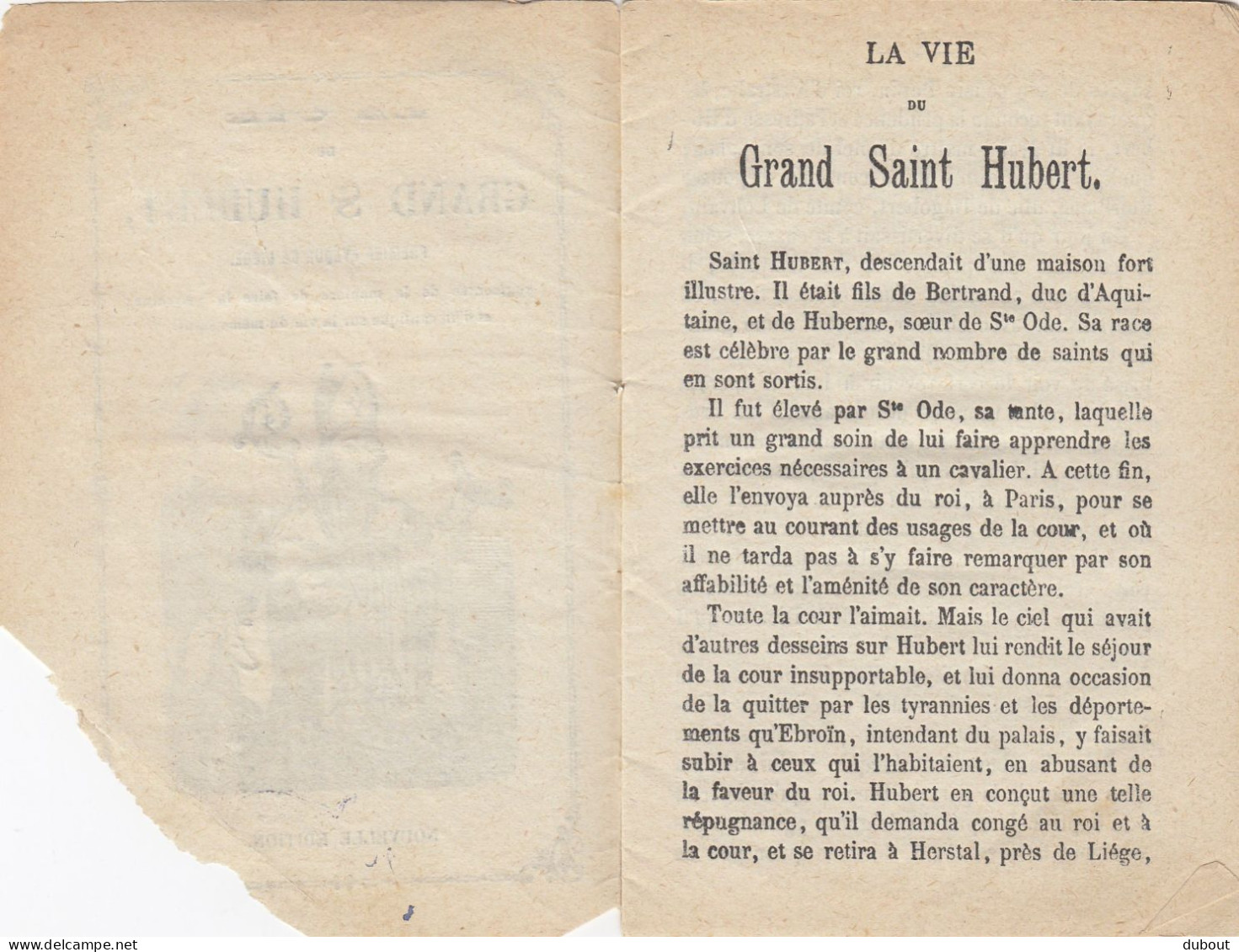 La Vie Du Grand St Hubert  (W39) - 1801-1900