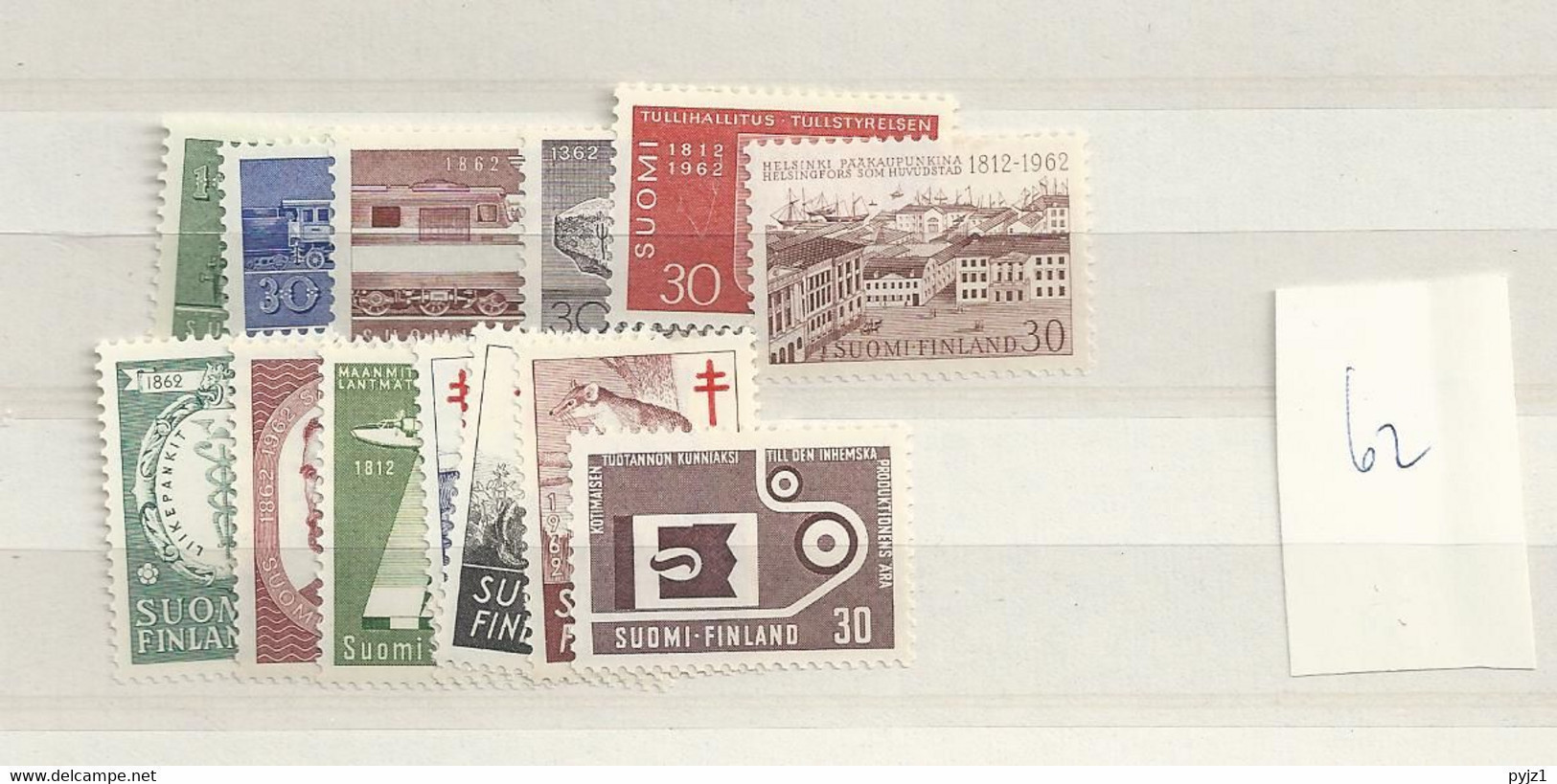 1962 MNH Finland, Finnland, Year Complete According To Michel, Postfris - Annate Complete