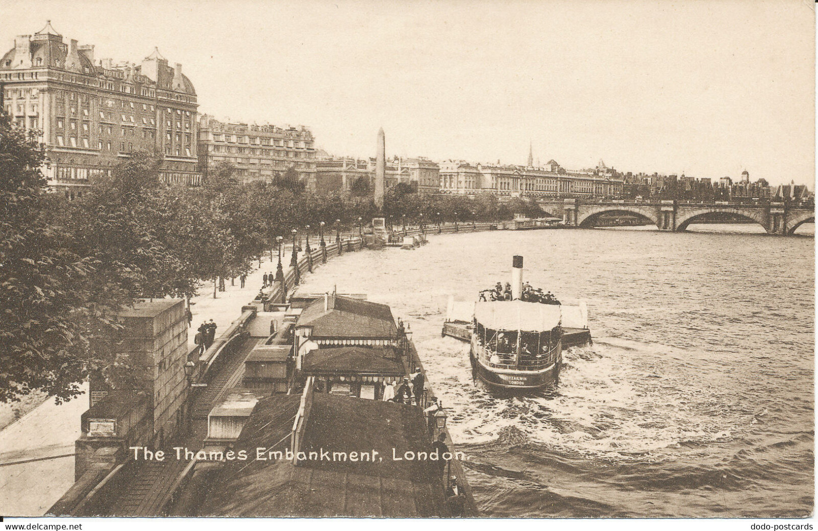 PC36076 The Thames Embankment. London. M. And L. National - Other & Unclassified