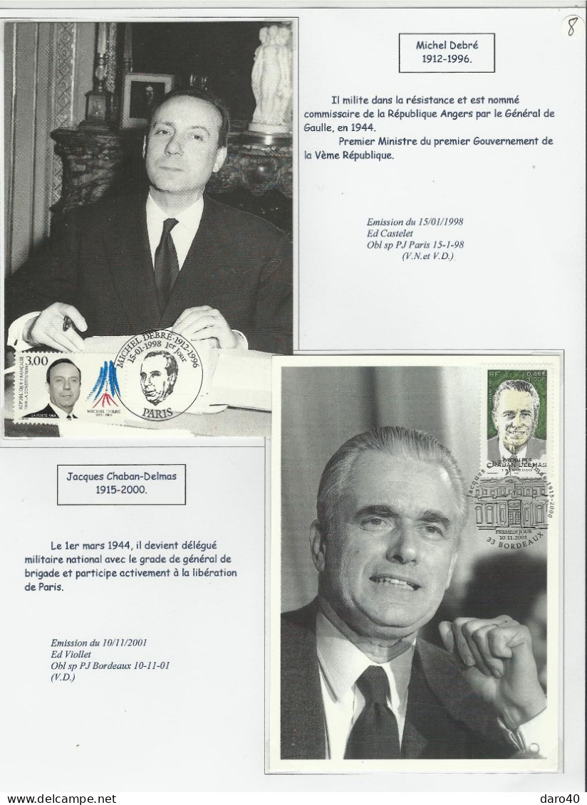 Une collection de 64 pages "La France du 18 juin 1940 au 8 mai 1945" TTB