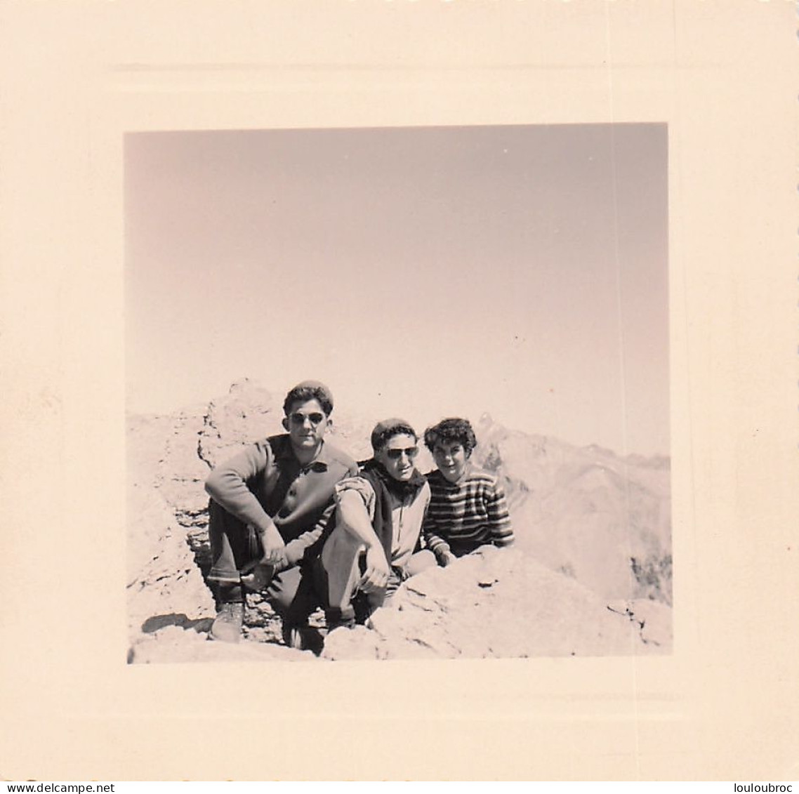 ALPES SOMMET DE LA FREMA 3143m 1954 ALPINISME  PHOTO ORIGINALE  8 X 8 CM - Orte