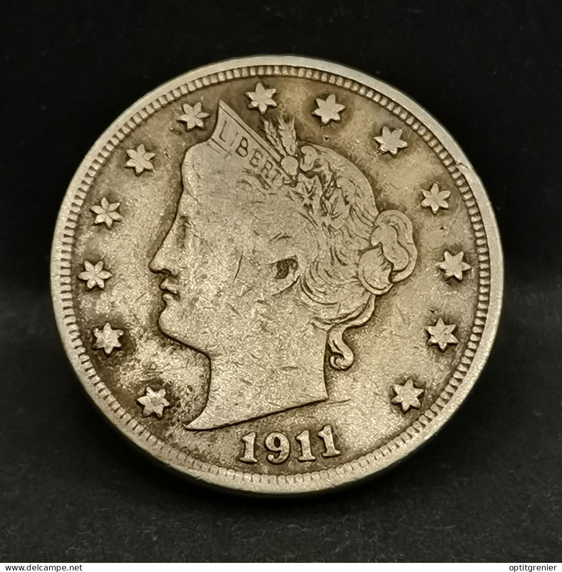 5 CENTS LIBERTY NICKEL Avec CENTS 1911 USA - 1883-1913: Liberty (Liberté)