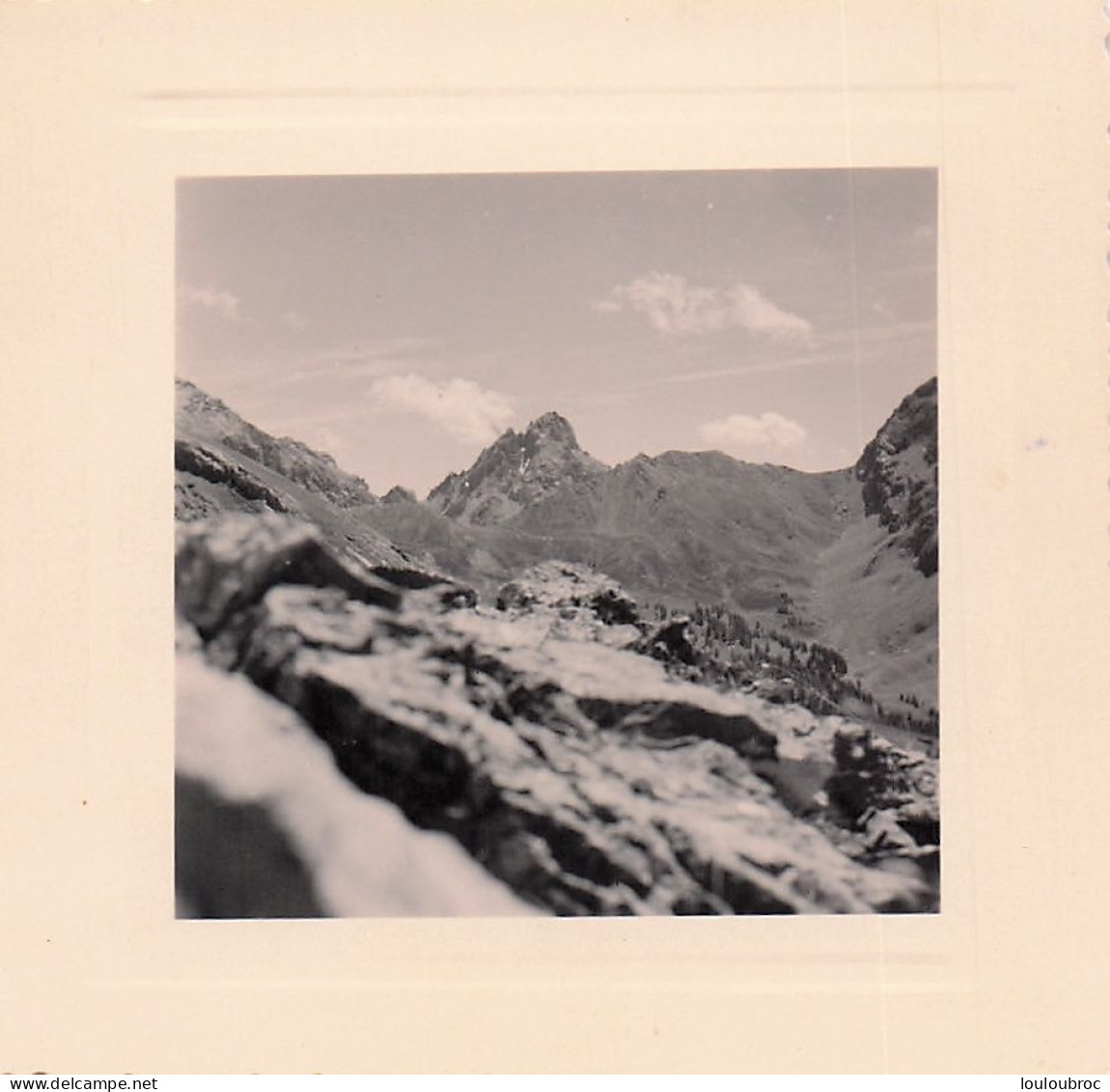 ALPES ROCCA BIANCA ET COL DE LA PORTIOLETTE 1954   ALPINISME  PHOTO ORIGINALE  8 X 8 CM - Orte