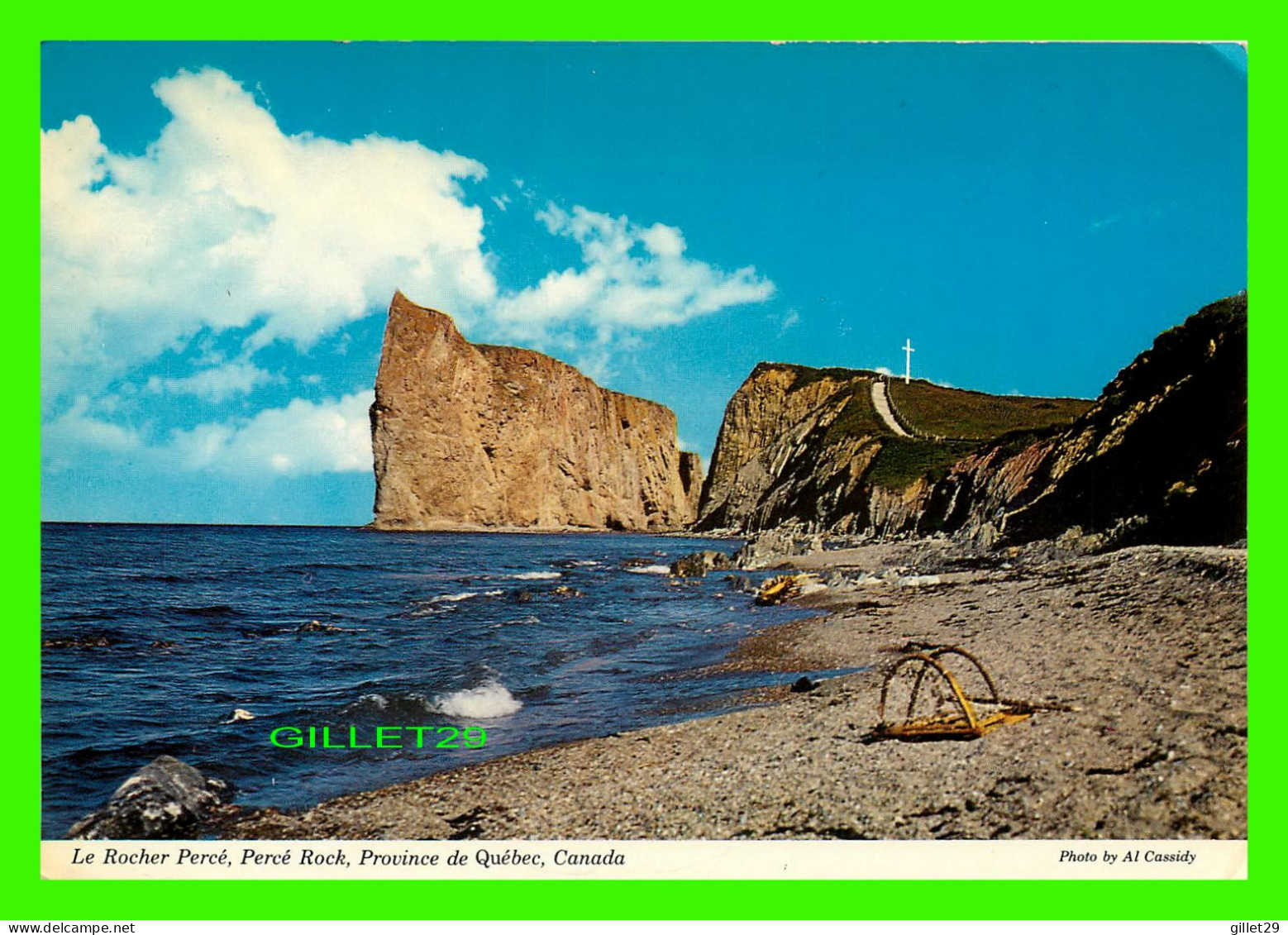 PERCÉ, QUÉBEC - LE ROCHER PERCÉ - ALEX WILSON PUB. - CIRCULÉE EN 1974 - - Percé