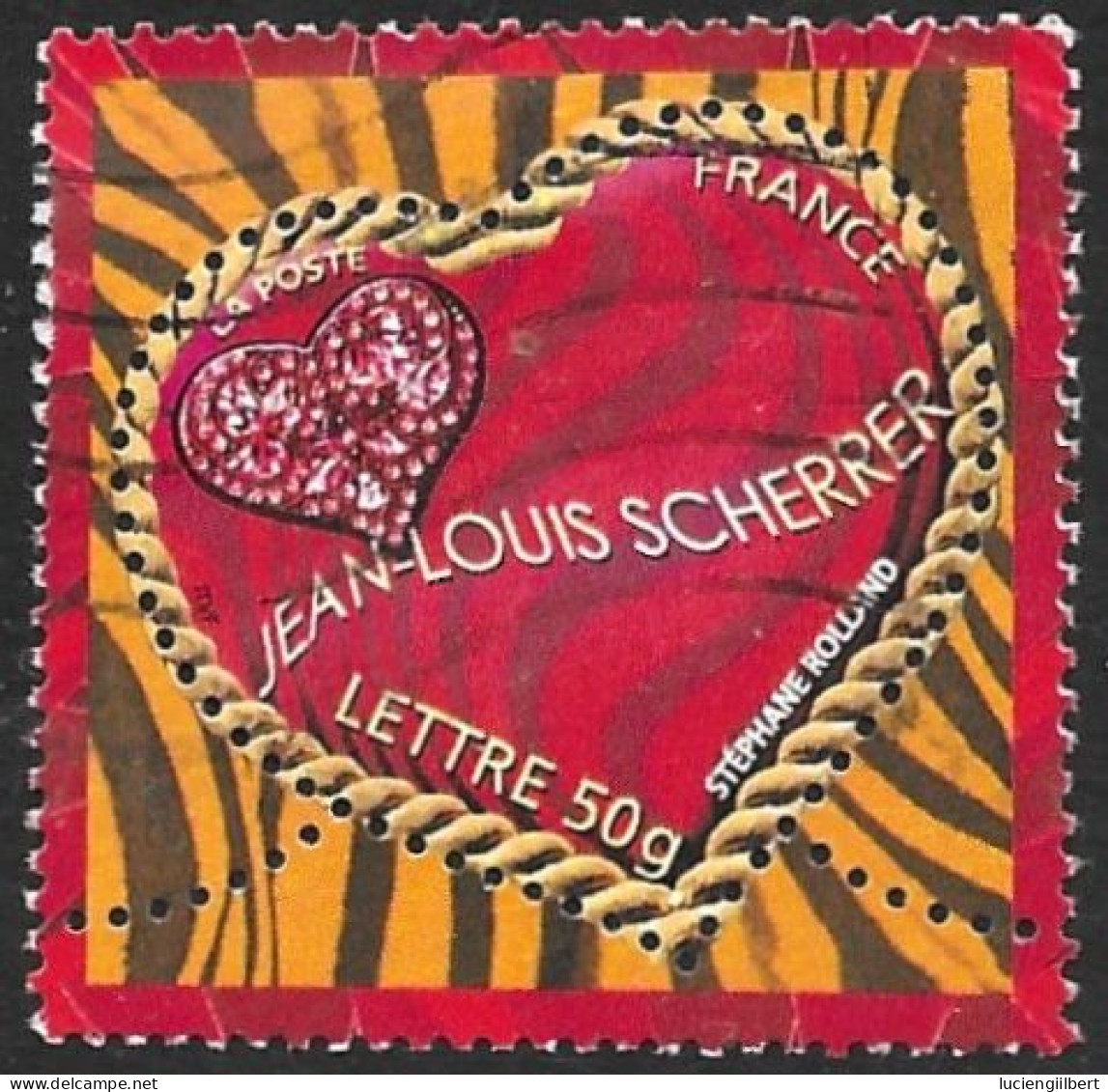 TIMBRE N° 3862   -   COEUR JEAN LOUIS SCHERRER -  OBLITERE  -  2006 - Used Stamps