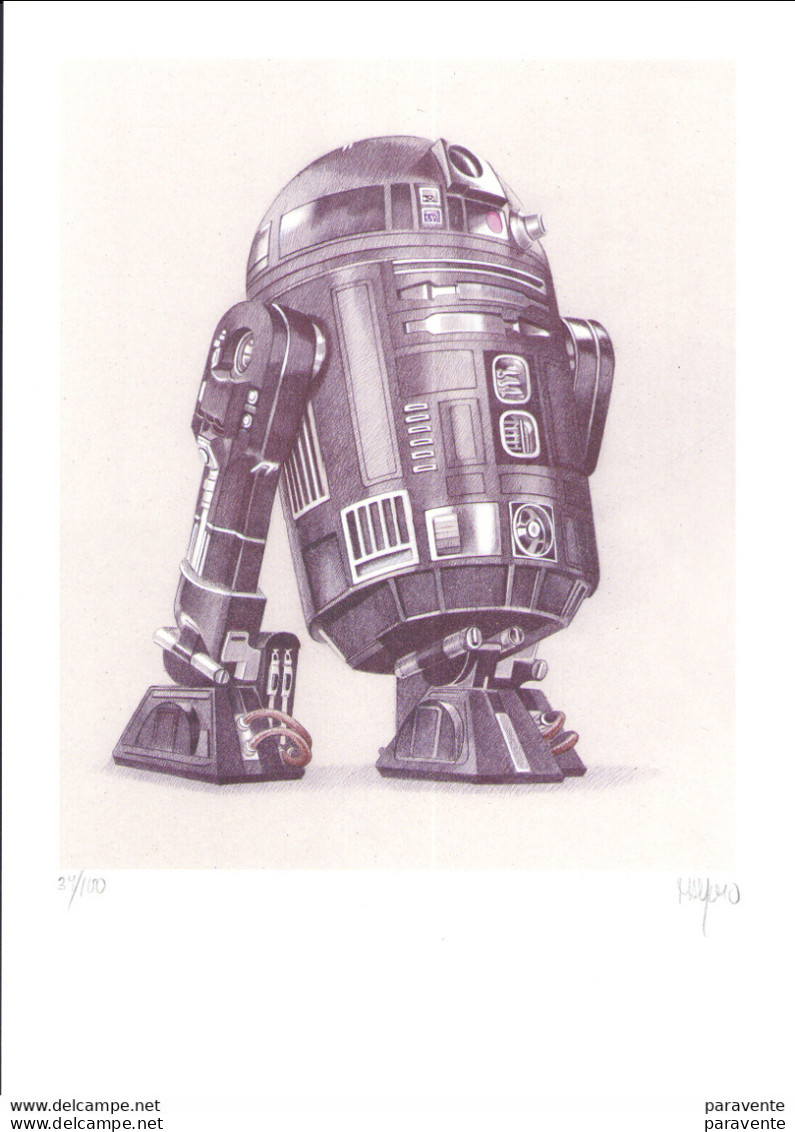 ALFARO REY : Exlibris Star Wars , Robot C2B5 (ns) - Illustrateurs A - C