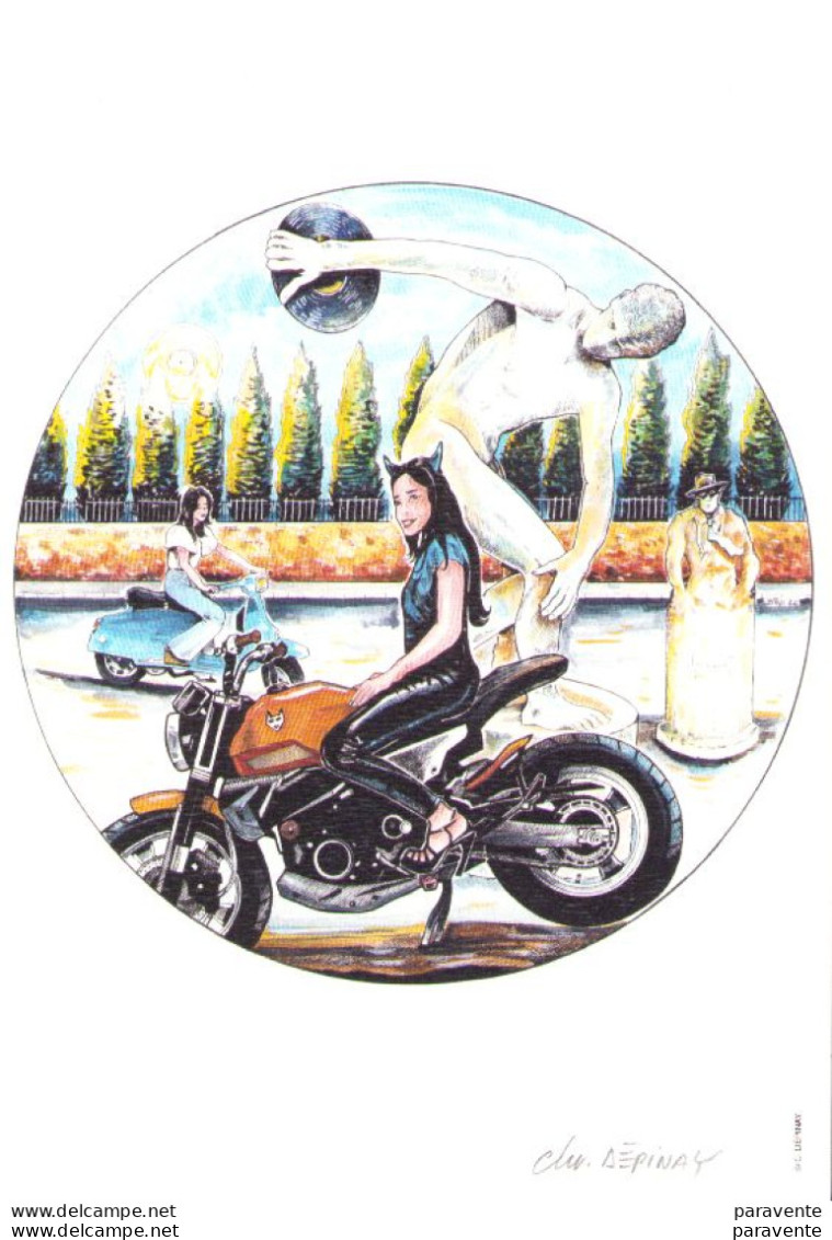 DEPINAY : Exlibris MOTO Pour Tonnerre De Bulles (s) - Illustratoren D - F