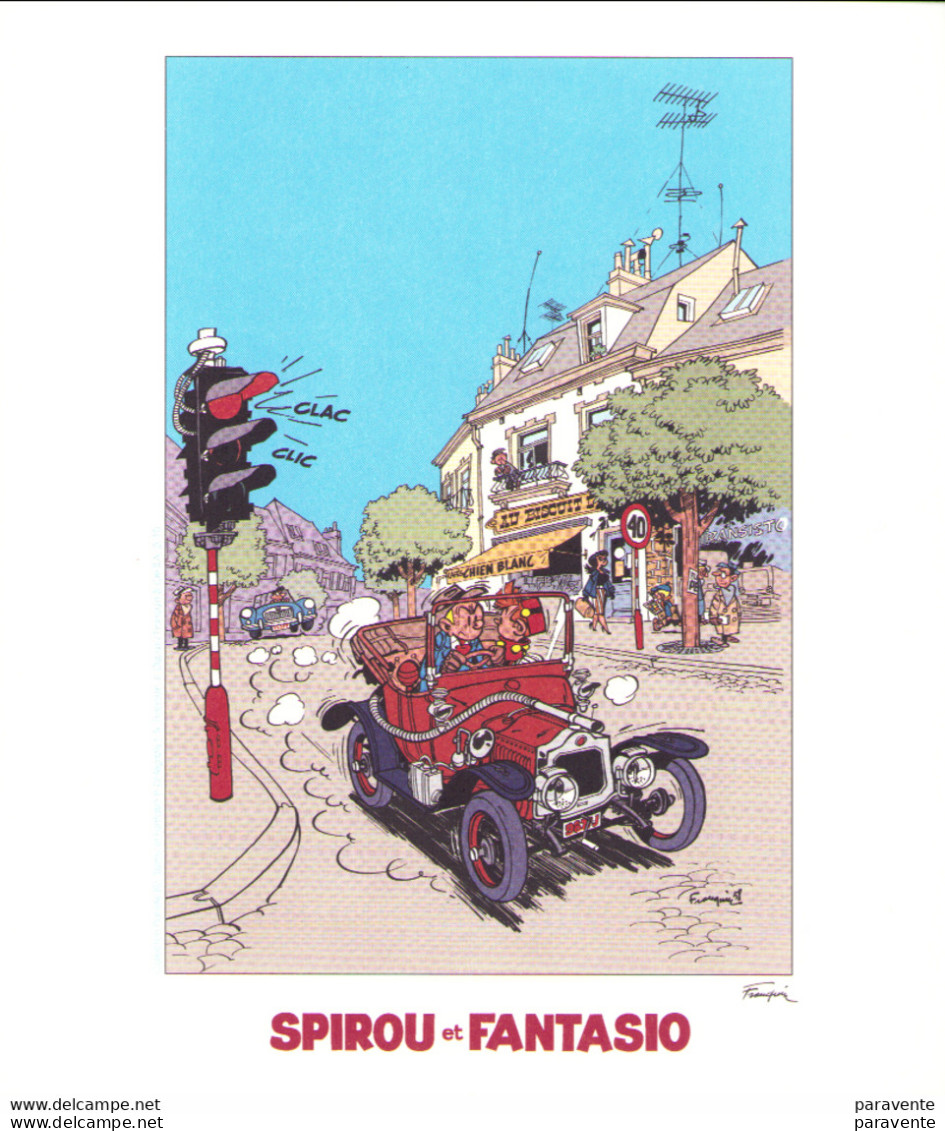 FRANQUIN : Exlibris PLANETE BD Pour SPIROU ET FANTASIO - Illustrators D - F