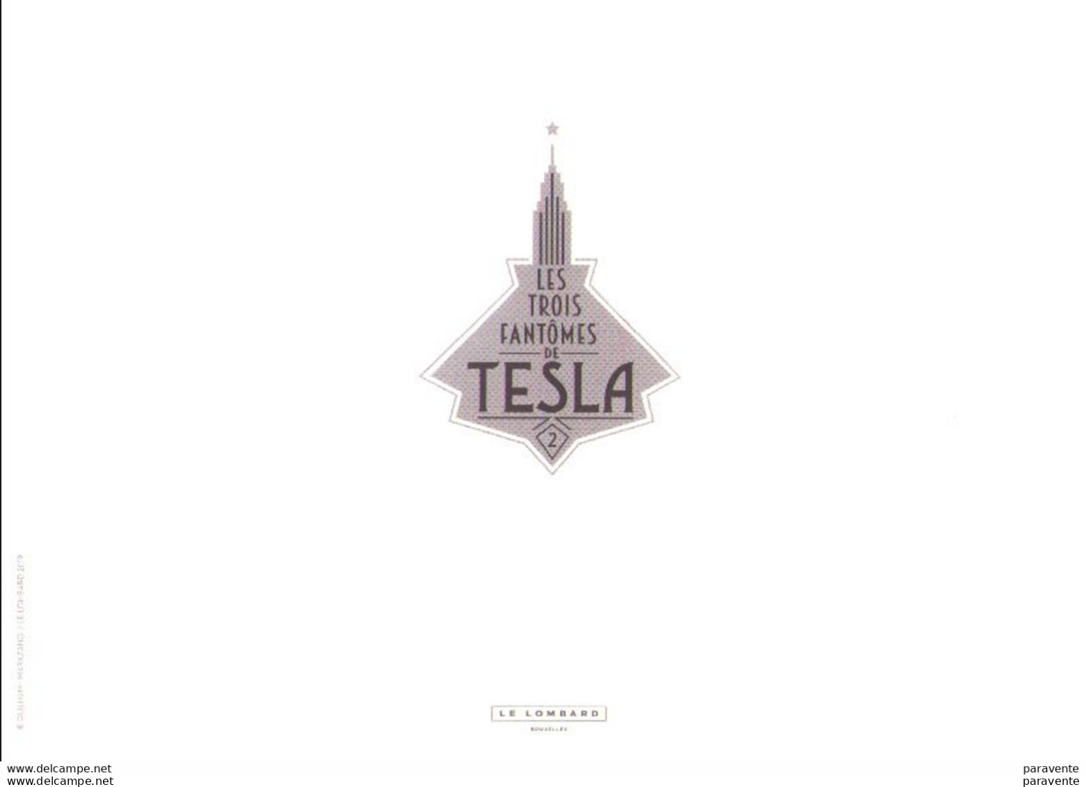 GUILHEM : Exlibris Pour TROIS FANTOMES DE TESLA (2019) Chez LOMBARD - Künstler G - I