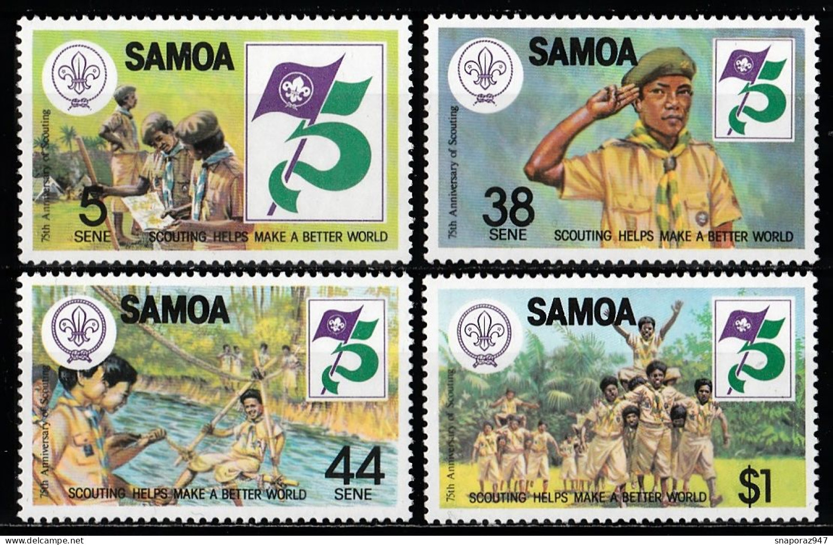1982 Samoa Scout Scoutisme Set MNH** Tr144 - Nuevos