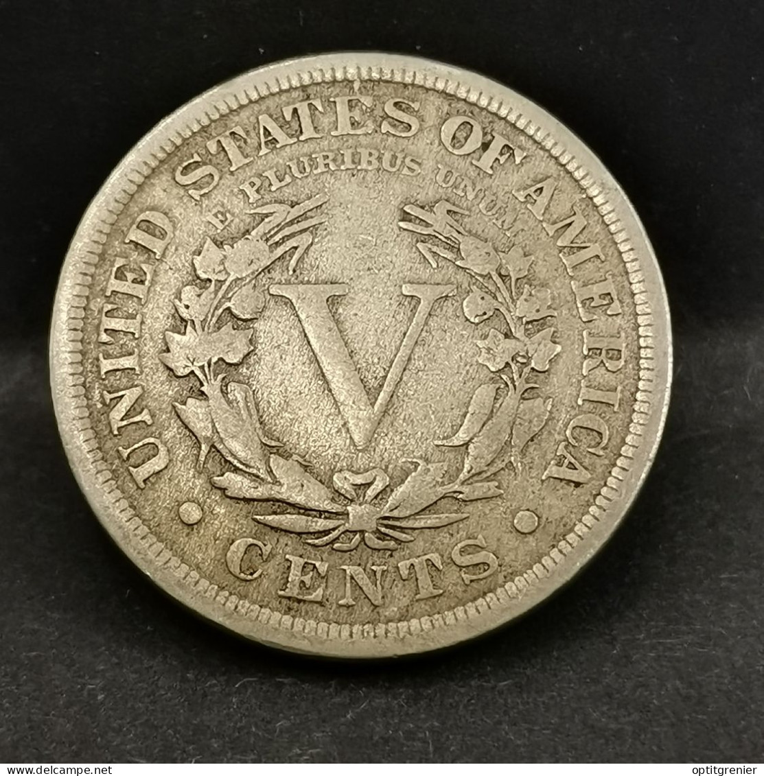 5 CENTS LIBERTY NICKEL Avec CENTS 1910 USA - 1883-1913: Liberty (Liberté)