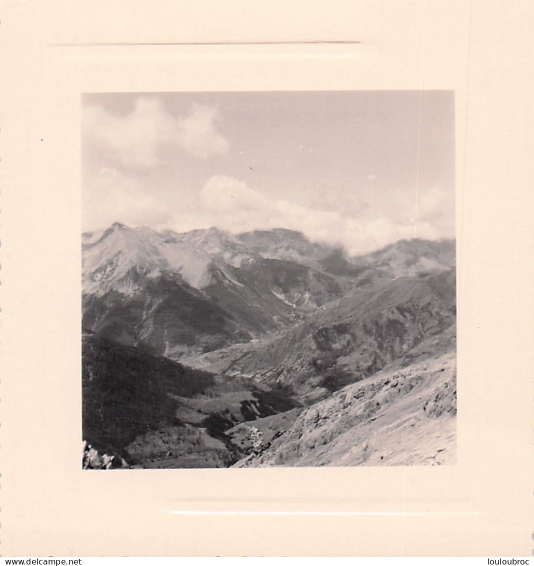 ALPES FOUILLOUX VU DU LAC PREMIER 2640m   ALPINISME  PHOTO ORIGINALE  8 X 8 CM - Orte