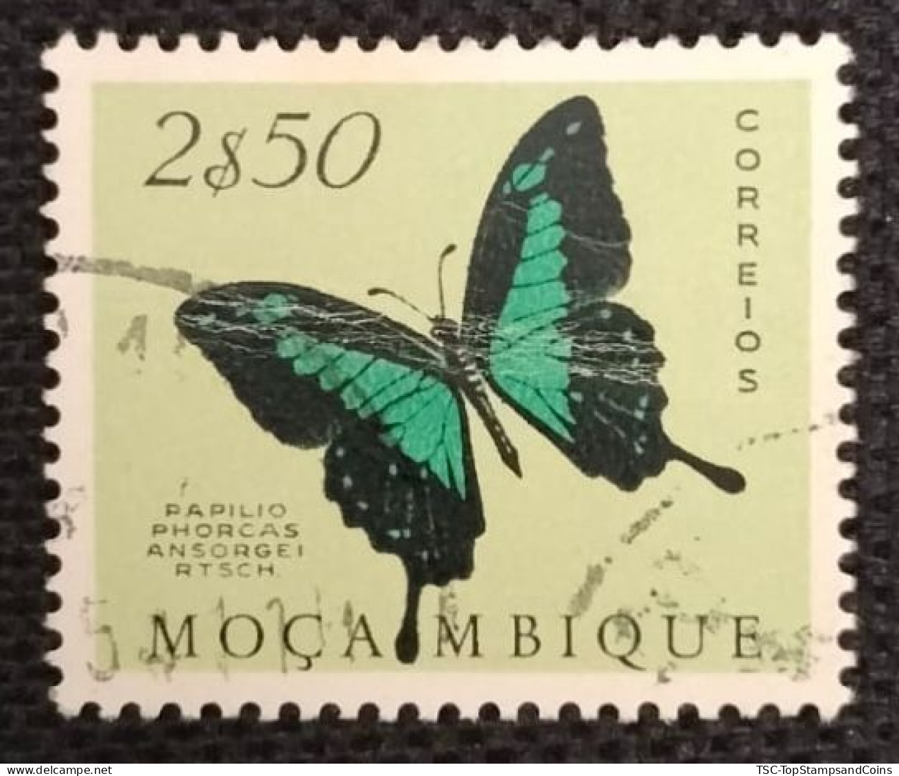 MOZPO0399UE - Mozambique Butterflies  - 2$50 Used Stamp - Mozambique - 1953 - Mozambique