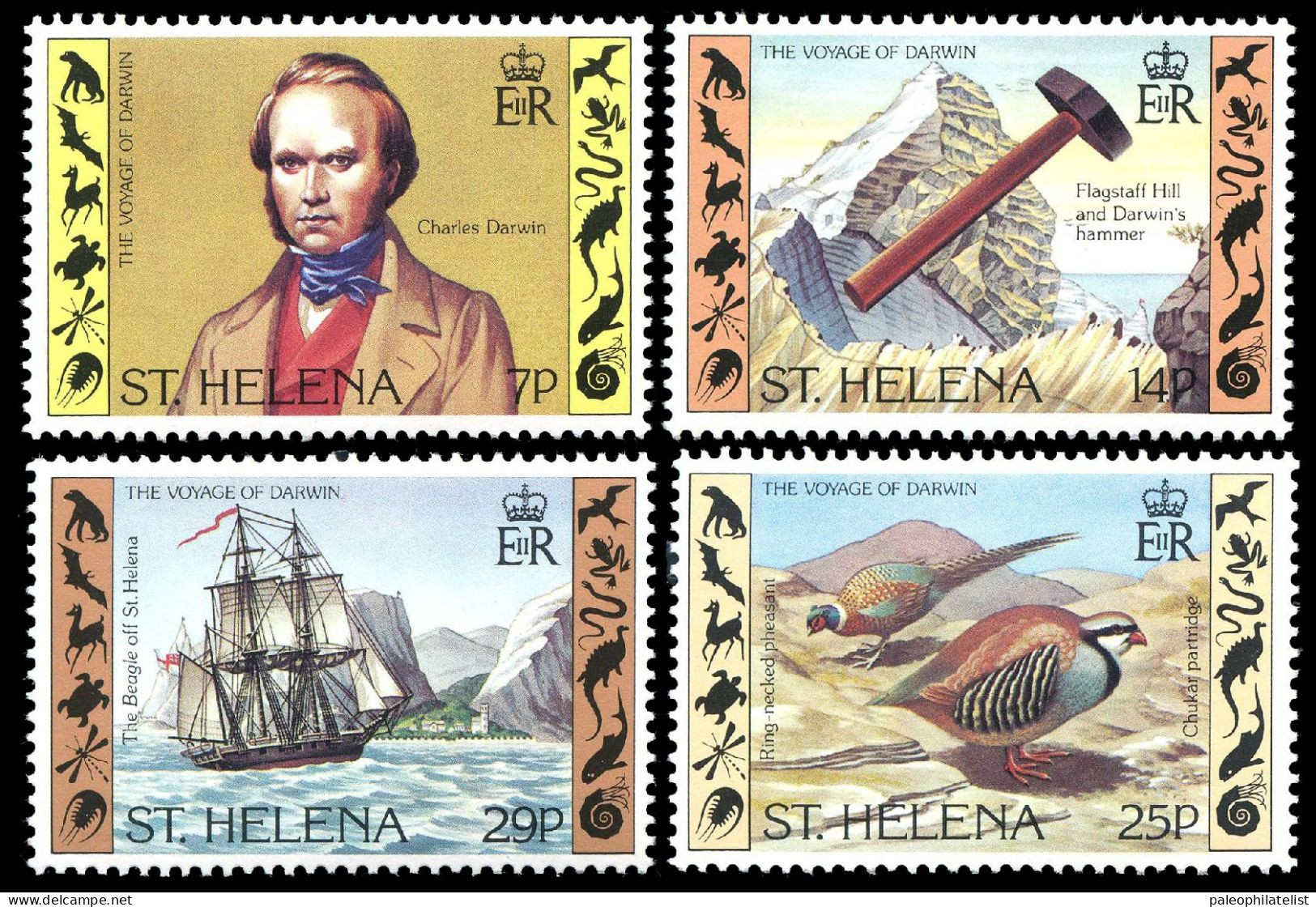 Saint Helena (St. Helena) 1982 "Charles Darwin" - Prehistorics