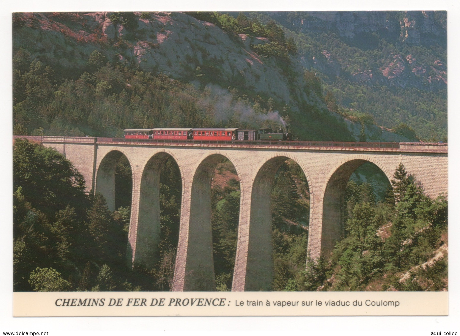 TRAIN À VAPEUR - GARE PUGET-THÉNIERS - LOCOMOTIVE TYPE 230T N° E27 DE 1909 - Trains