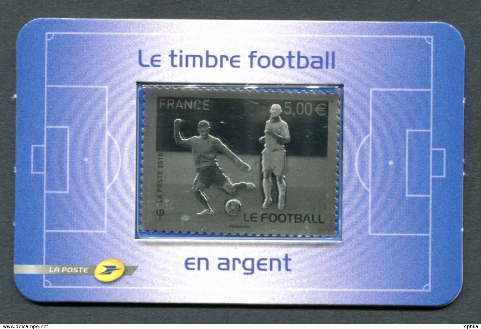 RC 27300 FRANCE N° 430 LE FOOTBALL 5€ EN ARGENT NEUF ** - Unused Stamps