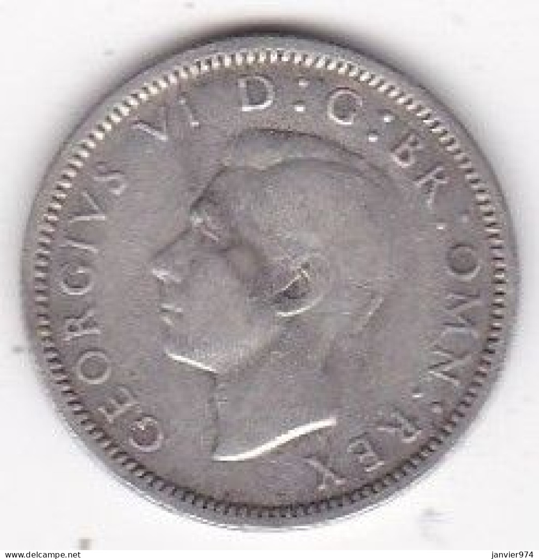 Grande Bretagne. 6 Pence 1937. George VI ,en Argent, KM# 852, TTB/VF - H. 6 Pence