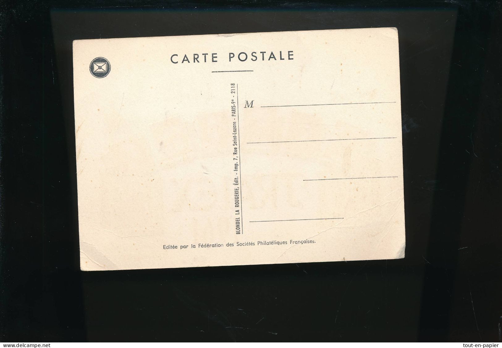 Sur Carte Postale FRANCE Salon Philatélique FRALEX PARIS 1961 - Philatelic Exhibitions