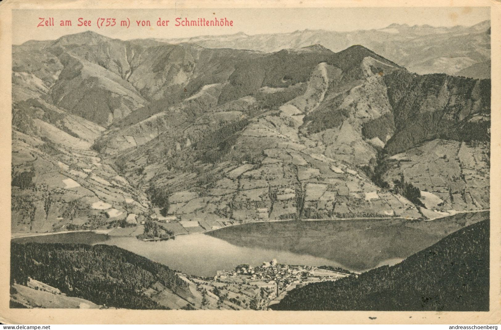 Zell Am See Von Der Schmittenhöhe 1911 - Zell Am See