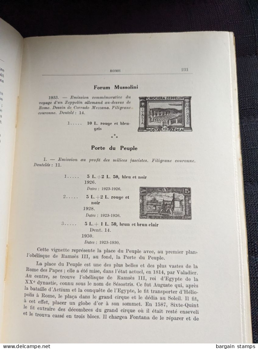 Mémorial philatélique Tome IV Italie - Gustave Bertrand - Yvert - 1934